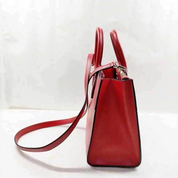 Louis Vuitton CITY STEAMER Red Leather Hand Bag mon-903-091125 - Picture 3 of 16